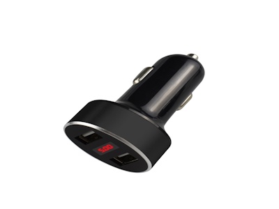 Низкая Цена Жк-экран Двойной Порт Usb Автомобильное Зарядное Устройство С Током И Контролем Напряжения
